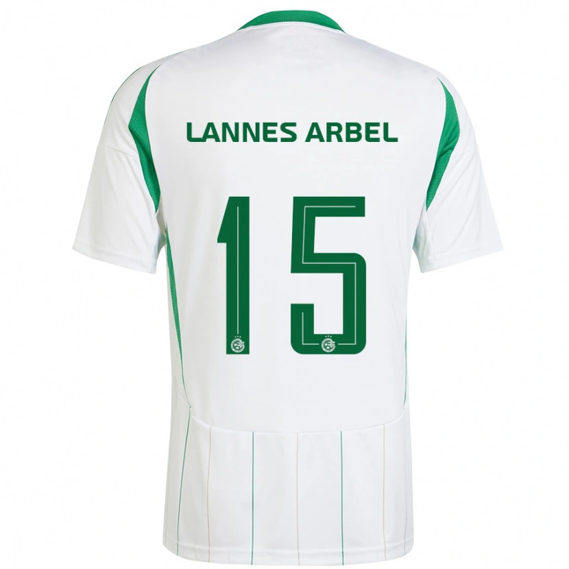 Danxen Kobiety Tomer Lannes Arbel #15 Biały Zielony Wyjazdowa Koszulka 2024/25 Koszulki Klubowe