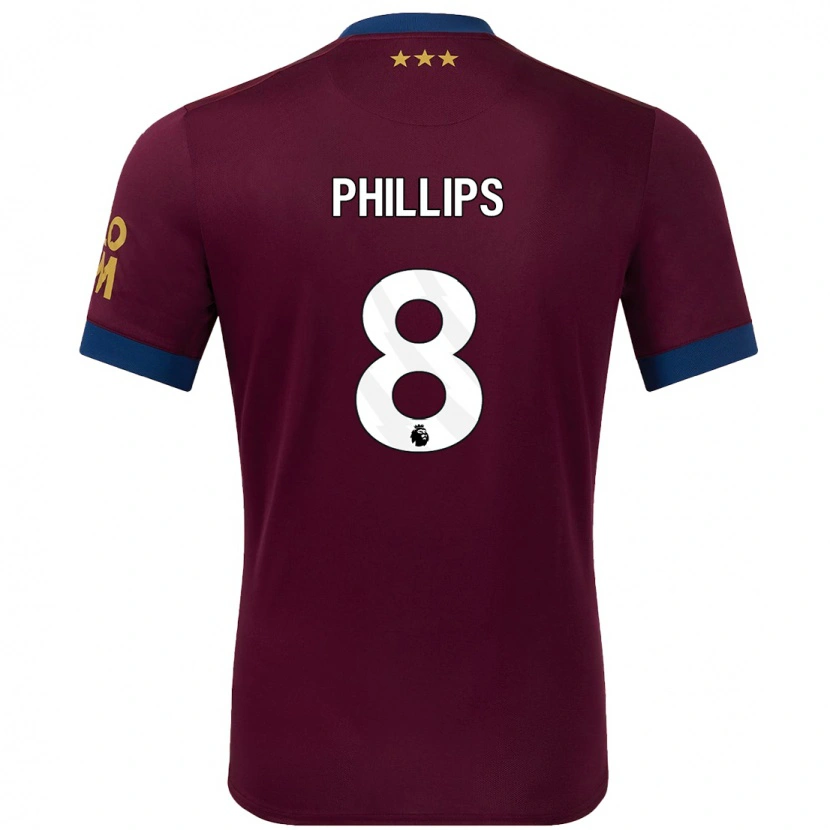 Danxen Kobiety Kalvin Phillips #8 Brązowy Wyjazdowa Koszulka 2024/25 Koszulki Klubowe