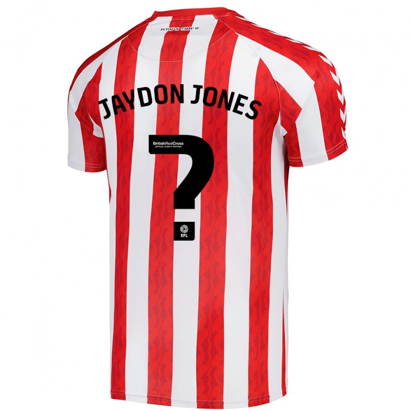 Danxen Dzieci Jaydon Jones #0 Czerwony Biały Domowa Koszulka 2024/25 Koszulki Klubowe