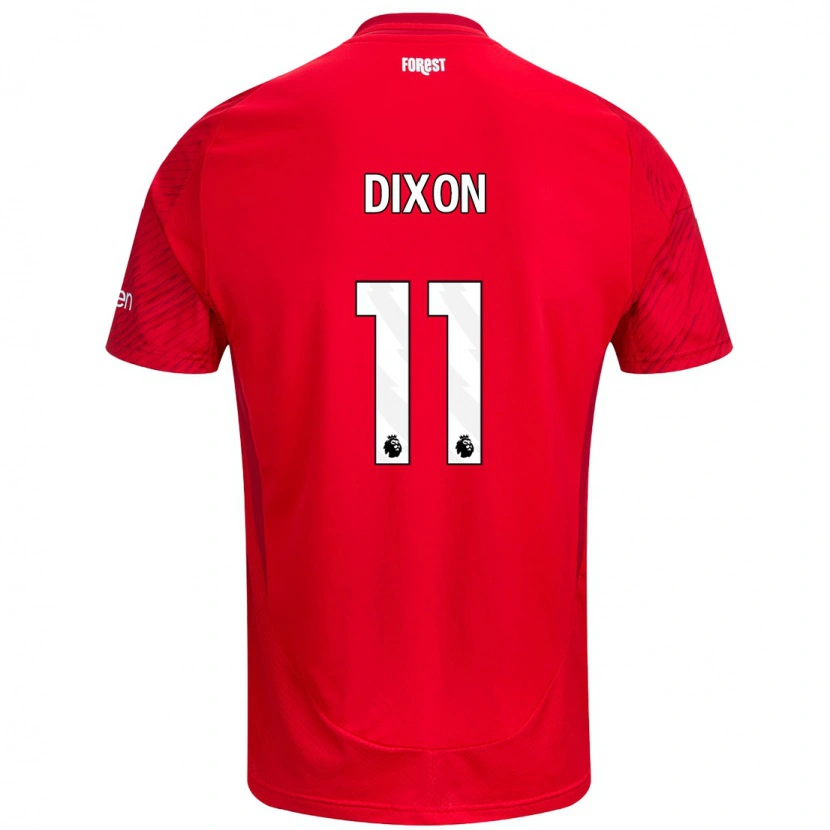 Danxen Dzieci Chloe Dixon #11 Czerwony Biały Domowa Koszulka 2024/25 Koszulki Klubowe