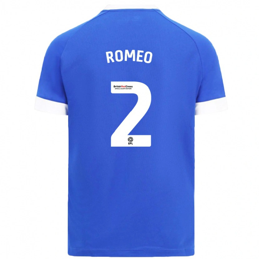 Danxen Dzieci Mahlon Romeo #2 Błękitny Niebo Domowa Koszulka 2024/25 Koszulki Klubowe
