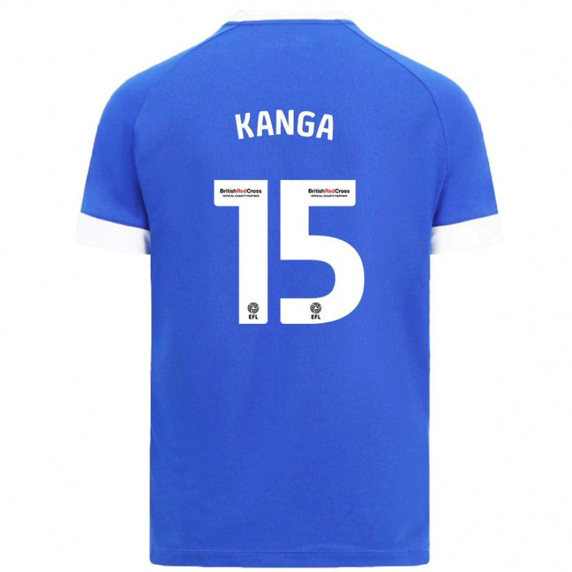 Danxen Dzieci Wilfried Kanga #15 Błękitny Niebo Domowa Koszulka 2024/25 Koszulki Klubowe