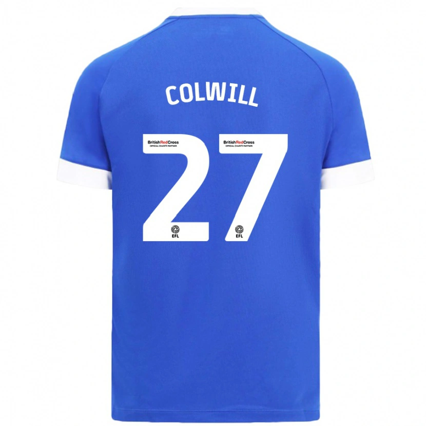 Danxen Dzieci Rubin Colwill #27 Błękitny Niebo Domowa Koszulka 2024/25 Koszulki Klubowe