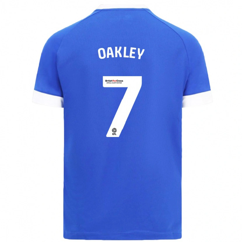 Danxen Dzieci Rhianne Oakley #7 Błękitny Niebo Domowa Koszulka 2024/25 Koszulki Klubowe