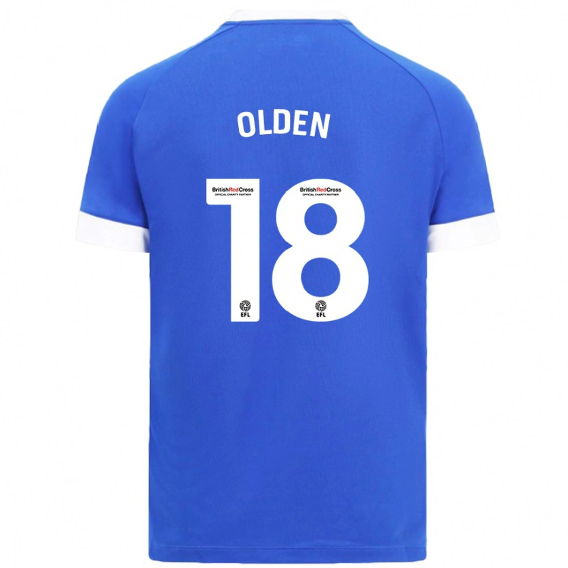 Danxen Dzieci Mackenzie Olden #18 Błękitny Niebo Domowa Koszulka 2024/25 Koszulki Klubowe