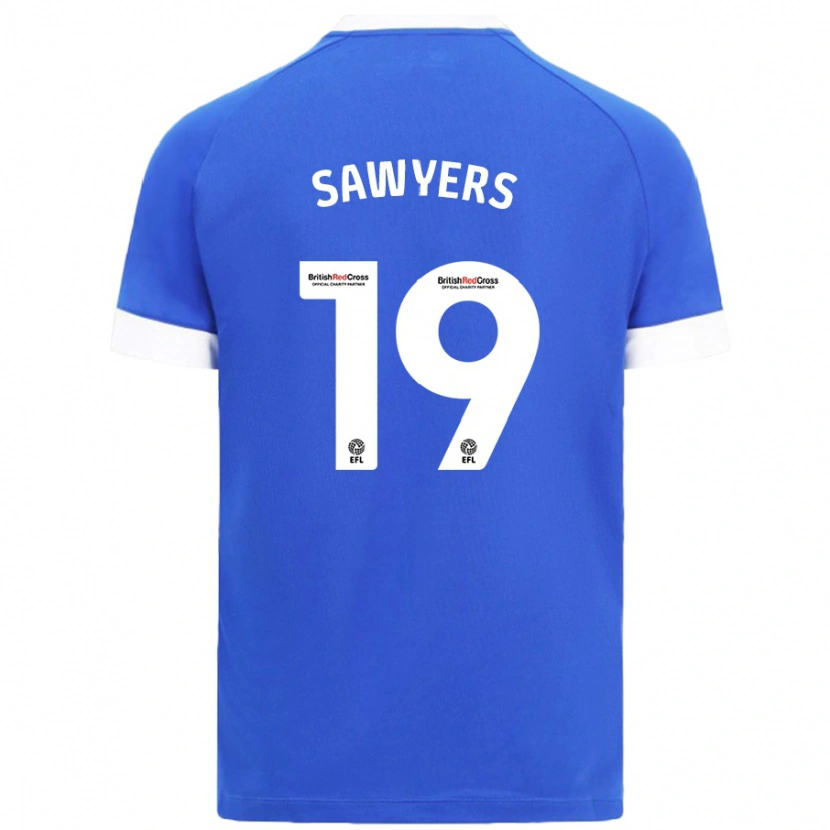 Danxen Dzieci Romaine Sawyers #19 Błękitny Niebo Domowa Koszulka 2024/25 Koszulki Klubowe