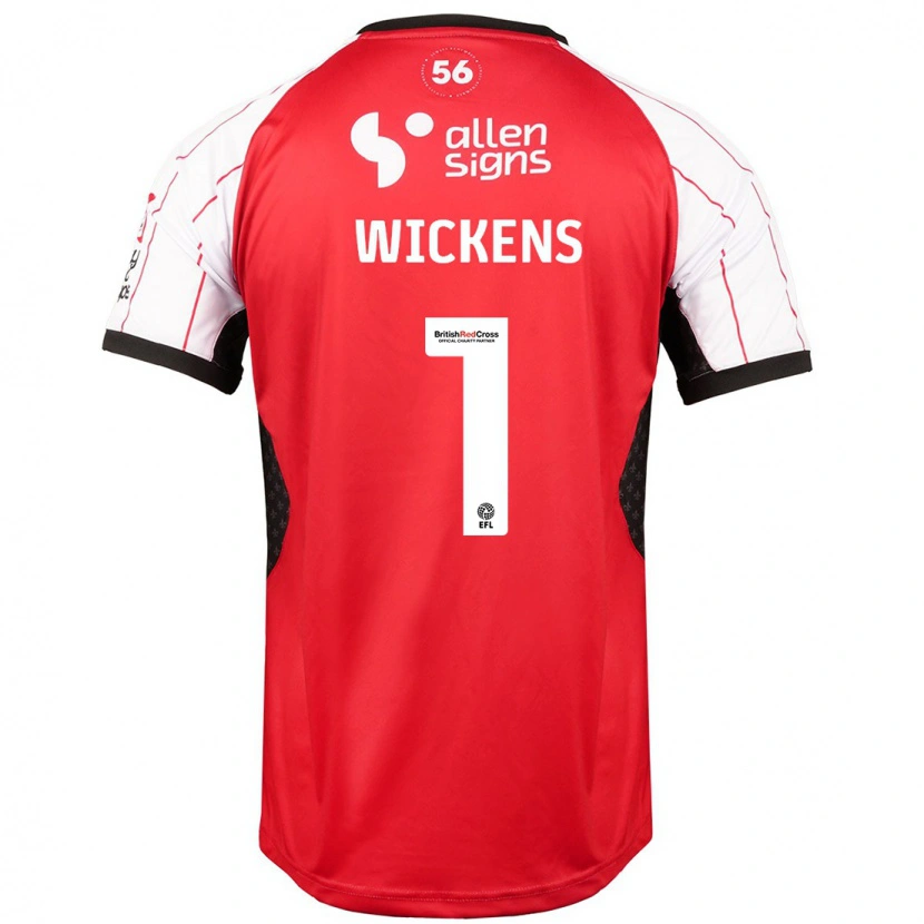 Danxen Dzieci George Wickens #1 Biały Domowa Koszulka 2024/25 Koszulki Klubowe