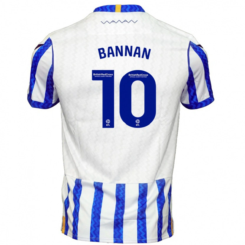 Danxen Dzieci Barry Bannan #10 Niebieski Biały Domowa Koszulka 2024/25 Koszulki Klubowe