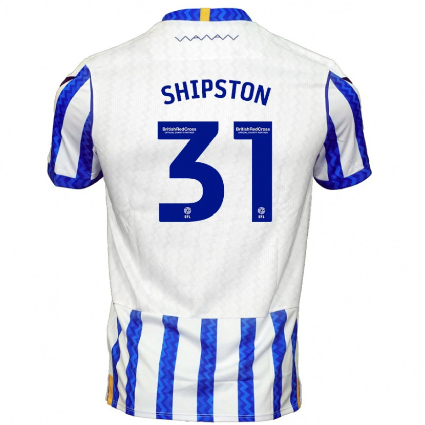Danxen Dzieci Rio Shipston #31 Niebieski Biały Domowa Koszulka 2024/25 Koszulki Klubowe