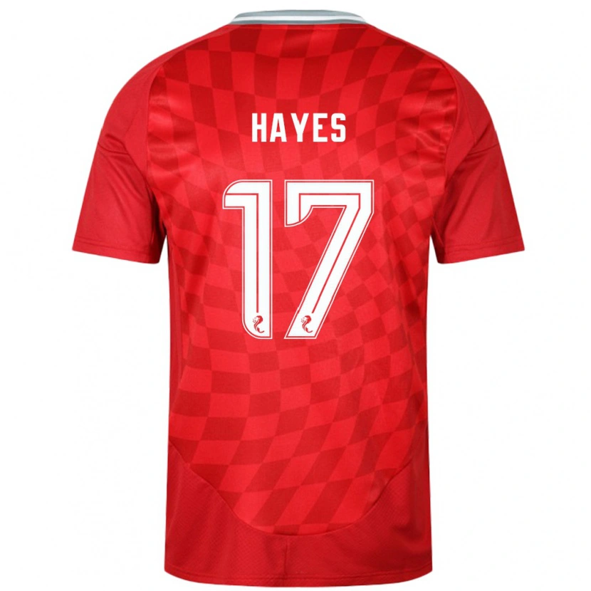 Danxen Dzieci Jonny Hayes #17 Czerwony Domowa Koszulka 2024/25 Koszulki Klubowe