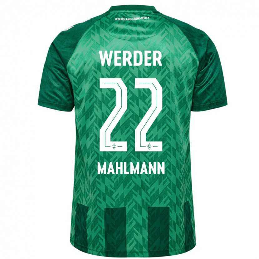 Danxen Dzieci Justus Mahlmann #22 Zielony Domowa Koszulka 2024/25 Koszulki Klubowe