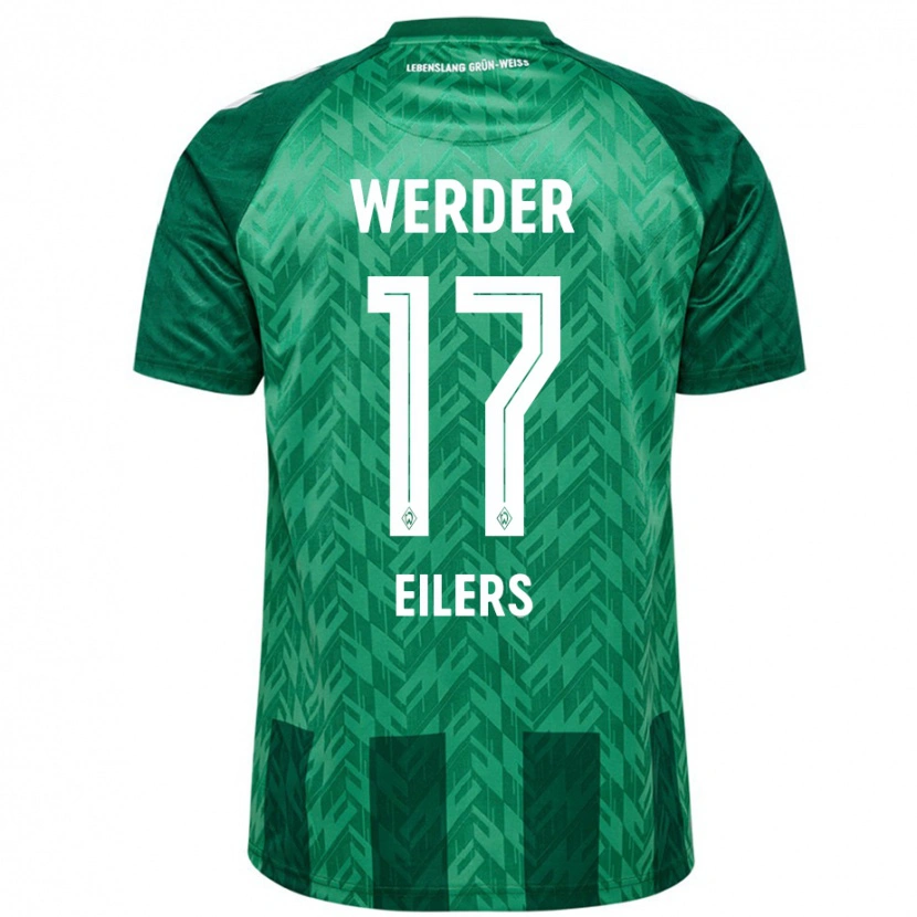 Danxen Dzieci Jonas Eilers #17 Zielony Domowa Koszulka 2024/25 Koszulki Klubowe