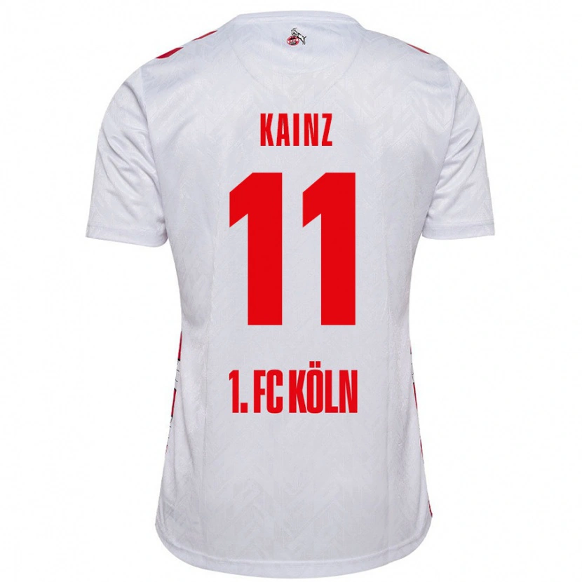 Danxen Dzieci Florian Kainz #11 Biały Czerwony Domowa Koszulka 2024/25 Koszulki Klubowe