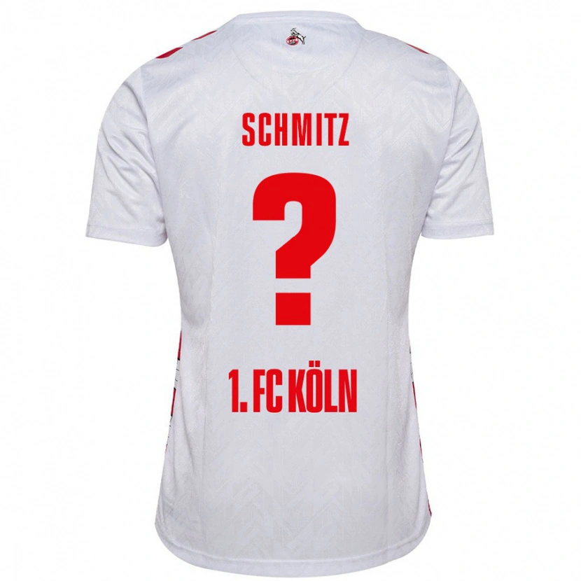 Danxen Dzieci Timo Schmitz #0 Biały Czerwony Domowa Koszulka 2024/25 Koszulki Klubowe