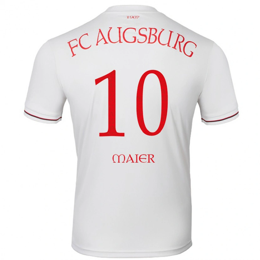 Danxen Dzieci Arne Maier #10 Biały Domowa Koszulka 2024/25 Koszulki Klubowe