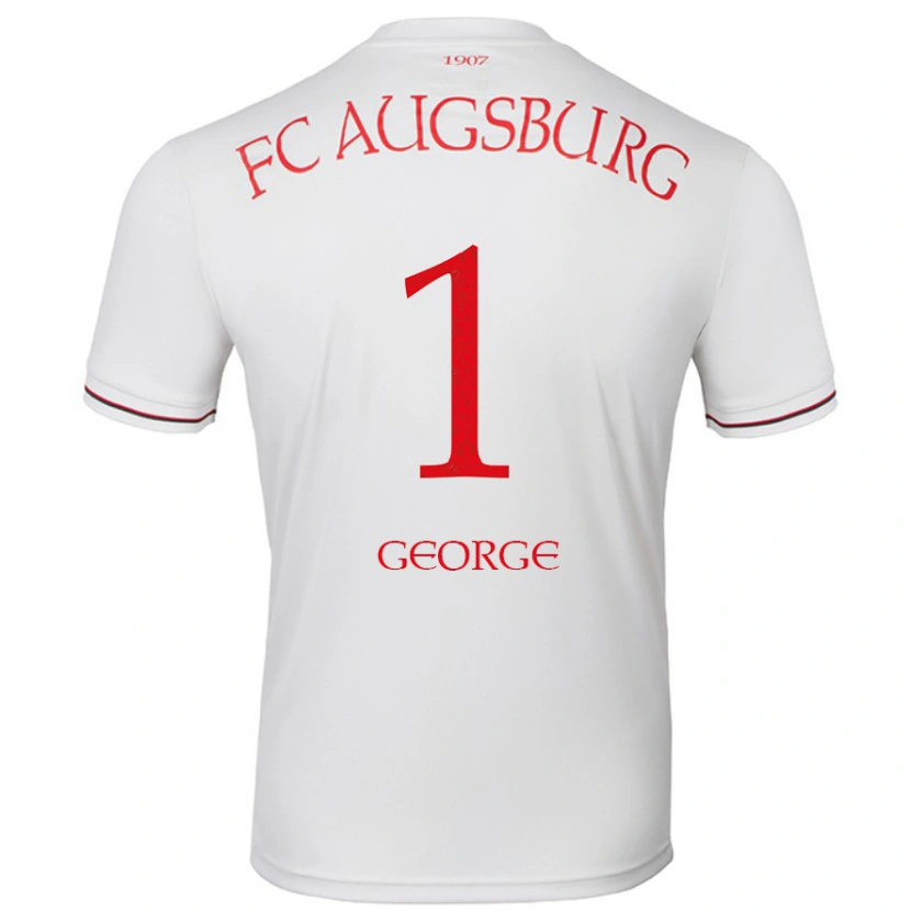 Danxen Dzieci Noah George #1 Biały Domowa Koszulka 2024/25 Koszulki Klubowe
