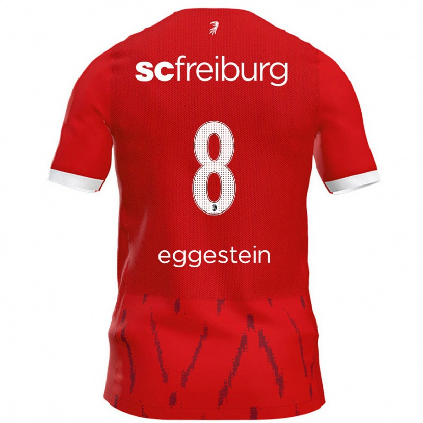 Danxen Dzieci Maximilian Eggestein #8 Czerwony Domowa Koszulka 2024/25 Koszulki Klubowe