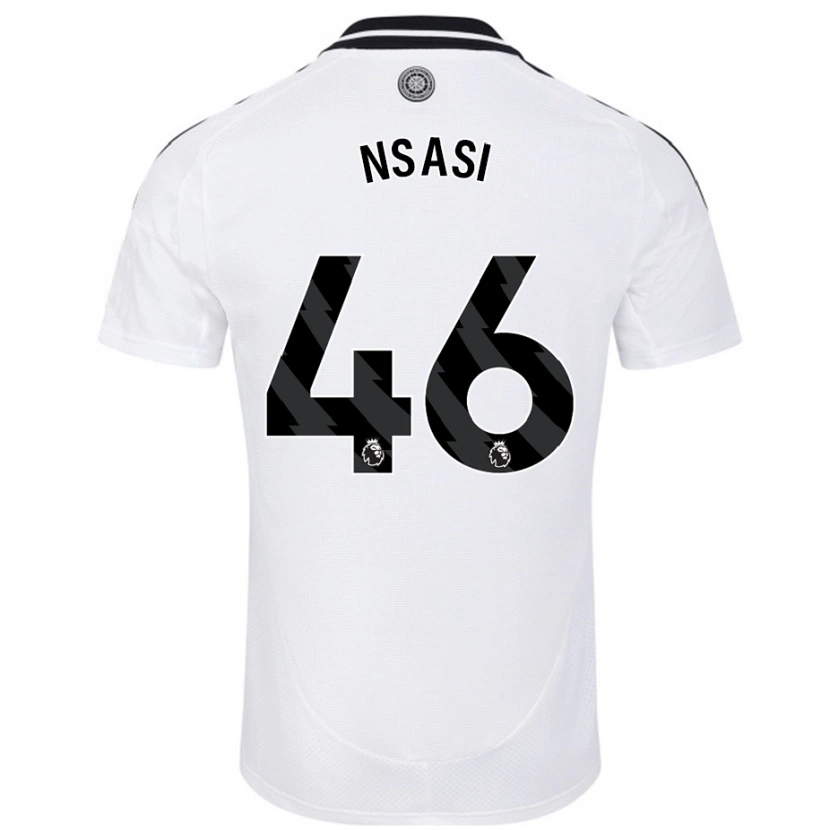 Danxen Dzieci Eddie Nsasi #46 Biały Domowa Koszulka 2024/25 Koszulki Klubowe