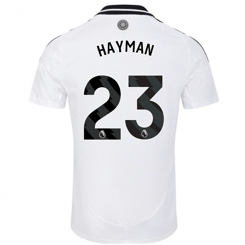 Danxen Dzieci Alex Hayman #23 Biały Domowa Koszulka 2024/25 Koszulki Klubowe