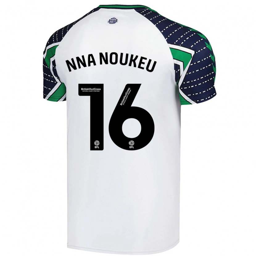 Danxen Dzieci Blondy Nna Noukeu #16 Biały Wyjazdowa Koszulka 2024/25 Koszulki Klubowe