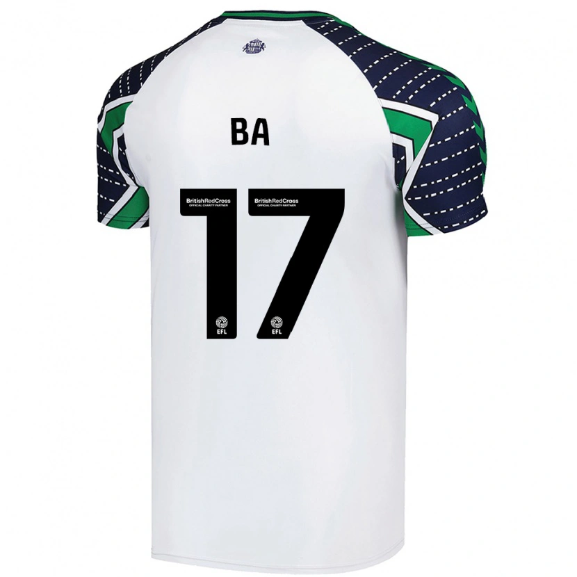 Danxen Dzieci Abdoullah Ba #17 Biały Wyjazdowa Koszulka 2024/25 Koszulki Klubowe