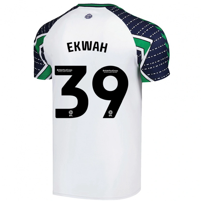 Danxen Dzieci Pierre Ekwah #39 Biały Wyjazdowa Koszulka 2024/25 Koszulki Klubowe