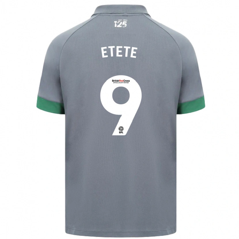 Danxen Dzieci Kion Etete #9 Ciemnoszary Wyjazdowa Koszulka 2024/25 Koszulki Klubowe