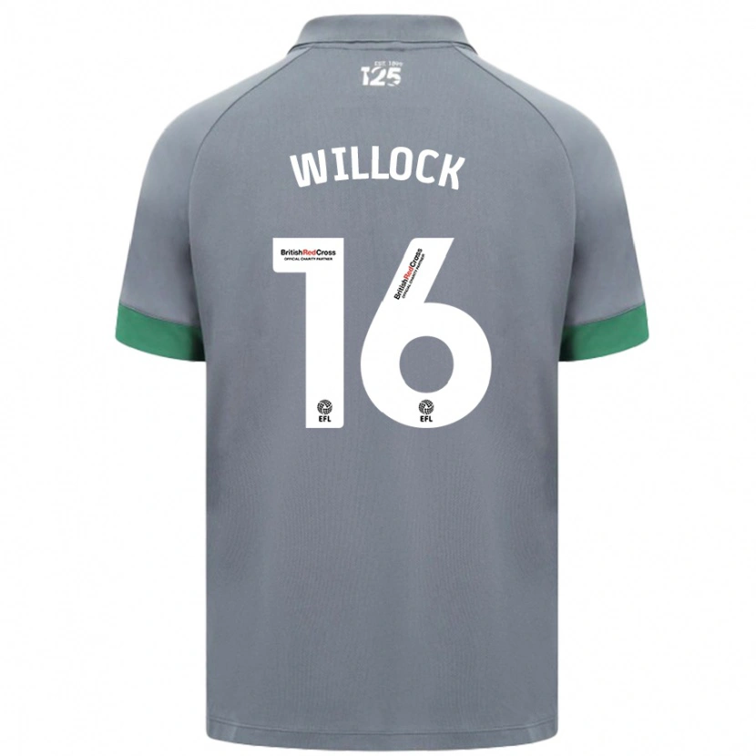 Danxen Dzieci Chris Willock #16 Ciemnoszary Wyjazdowa Koszulka 2024/25 Koszulki Klubowe