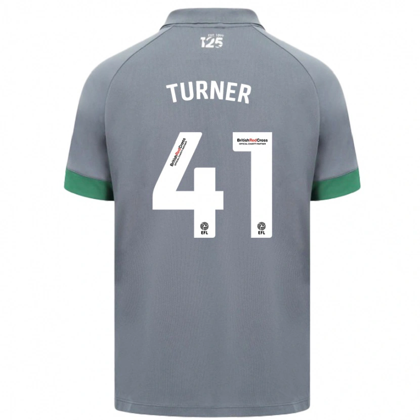 Danxen Dzieci Matthew Turner #41 Ciemnoszary Wyjazdowa Koszulka 2024/25 Koszulki Klubowe