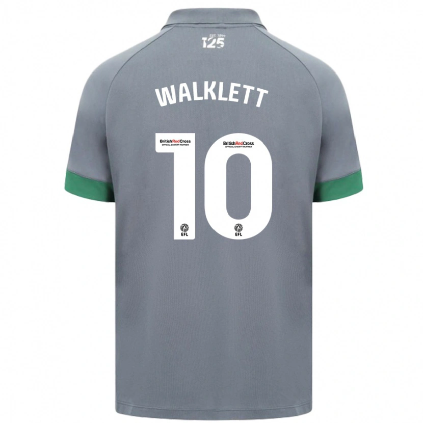 Danxen Dzieci Kerry Walklett #10 Ciemnoszary Wyjazdowa Koszulka 2024/25 Koszulki Klubowe