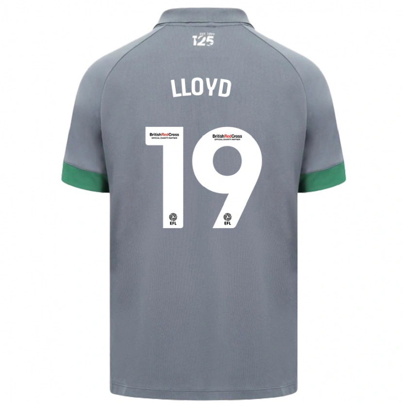 Danxen Dzieci Madison Lloyd #19 Ciemnoszary Wyjazdowa Koszulka 2024/25 Koszulki Klubowe