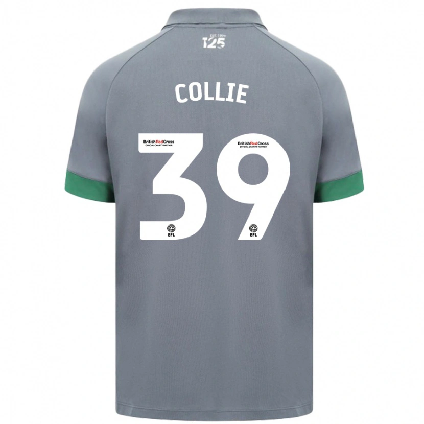 Danxen Dzieci Eliza Collie #39 Ciemnoszary Wyjazdowa Koszulka 2024/25 Koszulki Klubowe