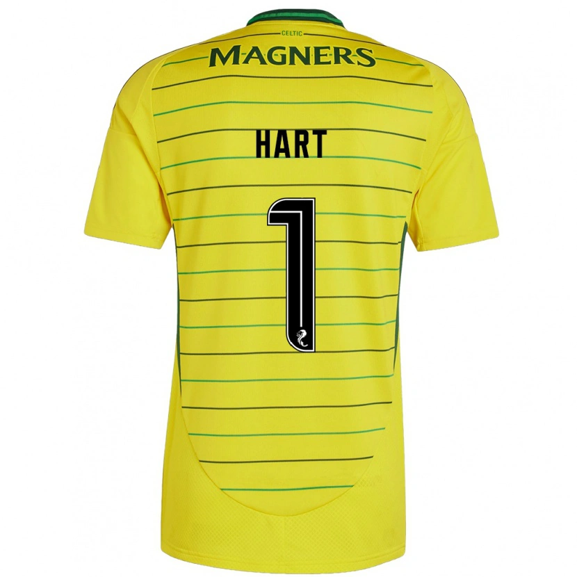 Danxen Dzieci Joe Hart #1 Żółty Wyjazdowa Koszulka 2024/25 Koszulki Klubowe