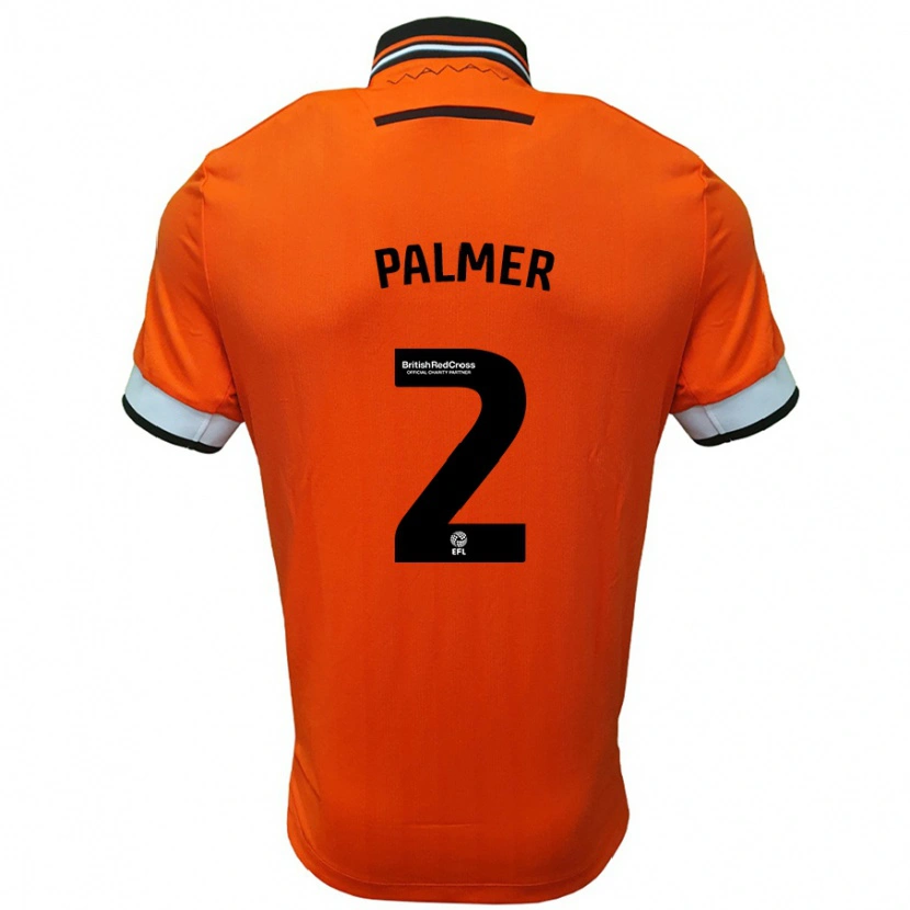 Danxen Dzieci Liam Palmer #2 Pomarańczowo-Biały Wyjazdowa Koszulka 2024/25 Koszulki Klubowe