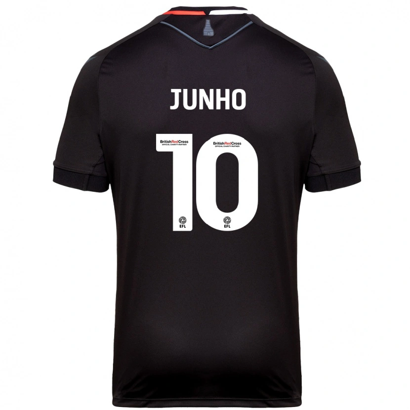 Danxen Dzieci Jun-Ho Bae #10 Czarny Wyjazdowa Koszulka 2024/25 Koszulki Klubowe