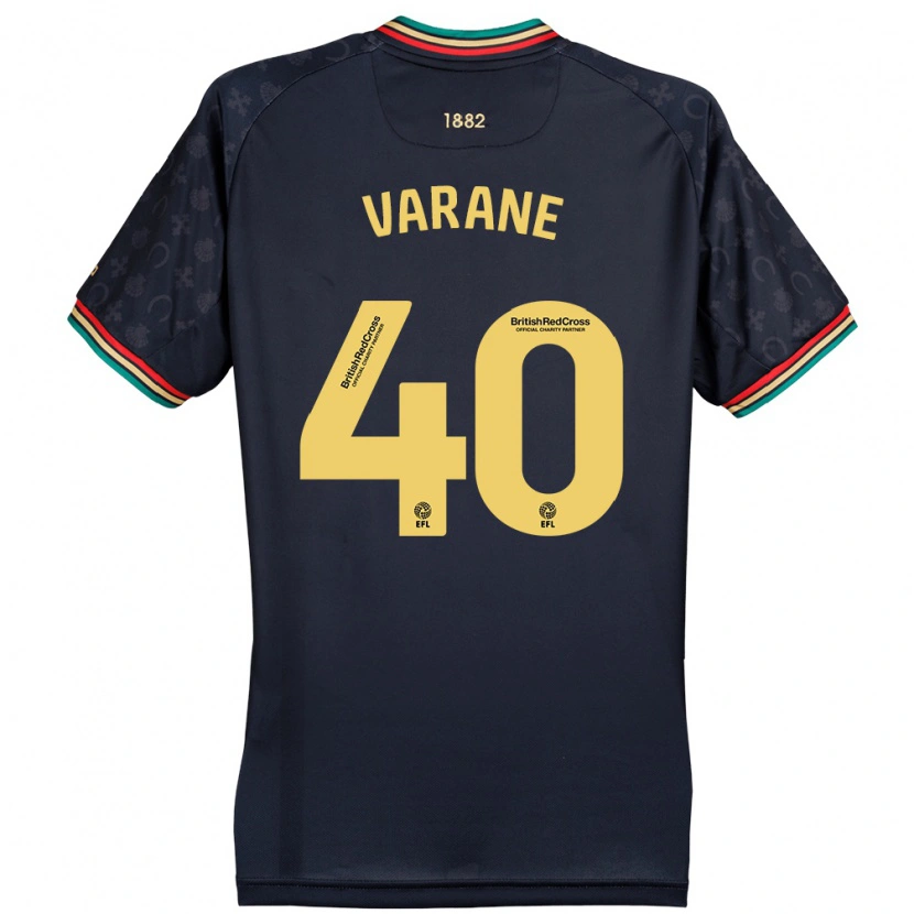 Danxen Dzieci Jonathan Varane #40 Ciemnogranatowy Wyjazdowa Koszulka 2024/25 Koszulki Klubowe