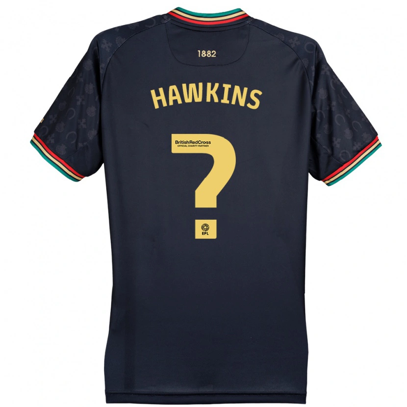 Danxen Dzieci Henry Hawkins #0 Ciemnogranatowy Wyjazdowa Koszulka 2024/25 Koszulki Klubowe
