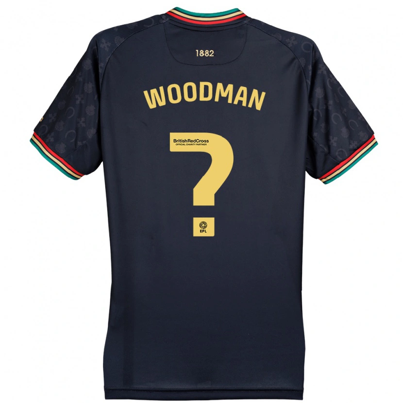 Danxen Dzieci Deon Woodman #0 Ciemnogranatowy Wyjazdowa Koszulka 2024/25 Koszulki Klubowe