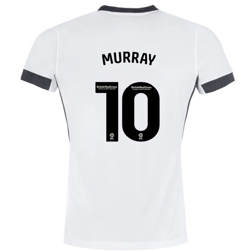 Danxen Dzieci Christie Harrison-Murray #10 Biały Czarny Wyjazdowa Koszulka 2024/25 Koszulki Klubowe