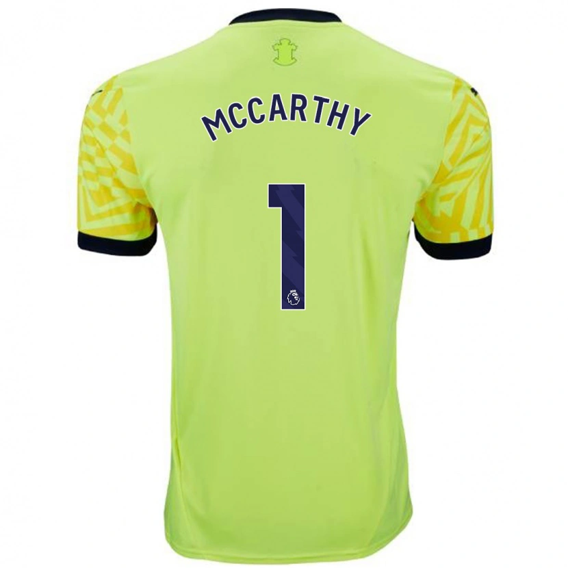 Danxen Dzieci Alex Mccarthy #1 Żółty Wyjazdowa Koszulka 2024/25 Koszulki Klubowe