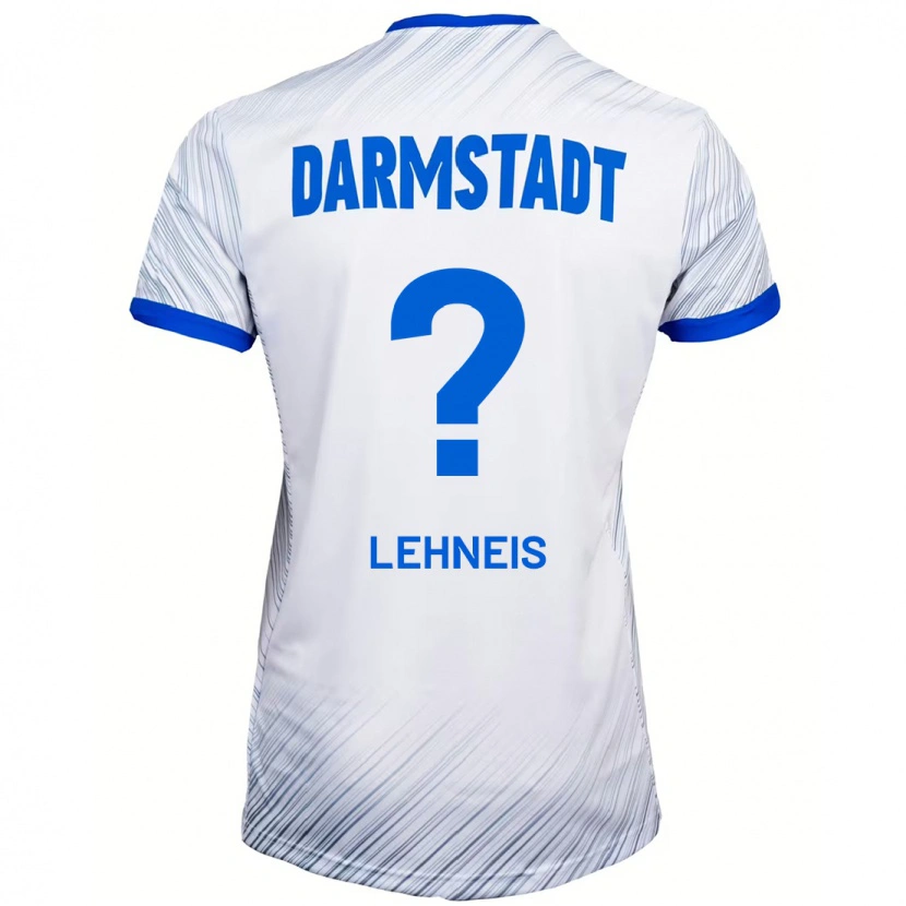 Danxen Dzieci Daniel Lehneis #0 Biały Niebieski Wyjazdowa Koszulka 2024/25 Koszulki Klubowe