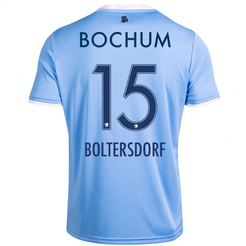 Danxen Dzieci Sebastian Boltersdorf #15 Niebieski Niebo Wyjazdowa Koszulka 2024/25 Koszulki Klubowe