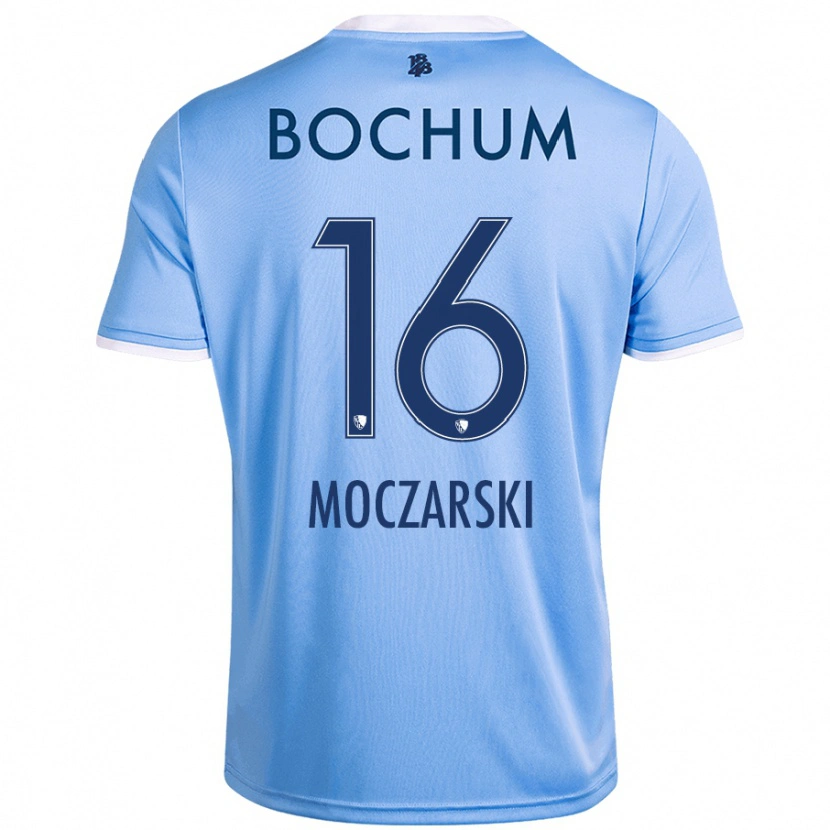Danxen Dzieci Anna Moczarski #16 Niebieski Niebo Wyjazdowa Koszulka 2024/25 Koszulki Klubowe