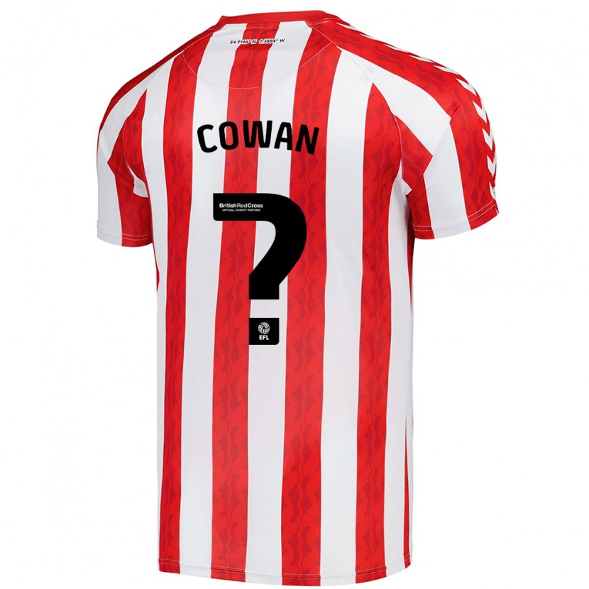 Danxen Męski Joe Cowan #0 Czerwony Biały Domowa Koszulka 2024/25 Koszulki Klubowe