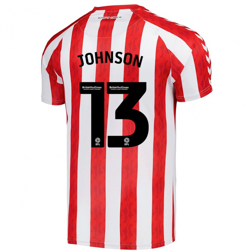 Danxen Męski Zak Johnson #13 Czerwony Biały Domowa Koszulka 2024/25 Koszulki Klubowe