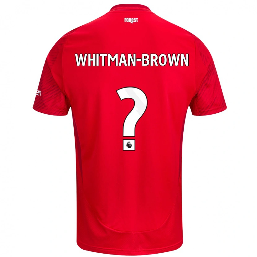 Danxen Męski Chae Whitman-Brown #0 Czerwony Biały Domowa Koszulka 2024/25 Koszulki Klubowe