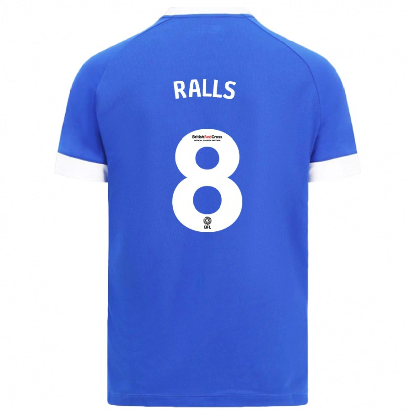 Danxen Męski Joe Ralls #8 Błękitny Niebo Domowa Koszulka 2024/25 Koszulki Klubowe