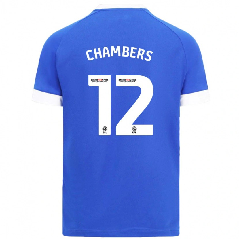 Danxen Męski Calum Chambers #12 Błękitny Niebo Domowa Koszulka 2024/25 Koszulki Klubowe