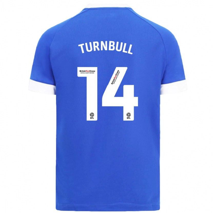 Danxen Męski David Turnbull #14 Błękitny Niebo Domowa Koszulka 2024/25 Koszulki Klubowe