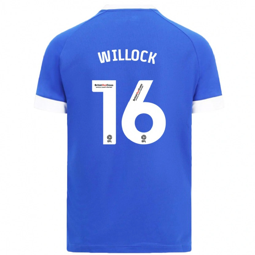 Danxen Męski Chris Willock #16 Błękitny Niebo Domowa Koszulka 2024/25 Koszulki Klubowe